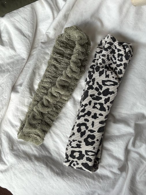 Handmade fabric spa headband