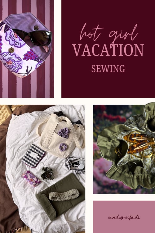 Save on Pinterest: Things I Sewed for My Vacation – Handmade Travel Accessories