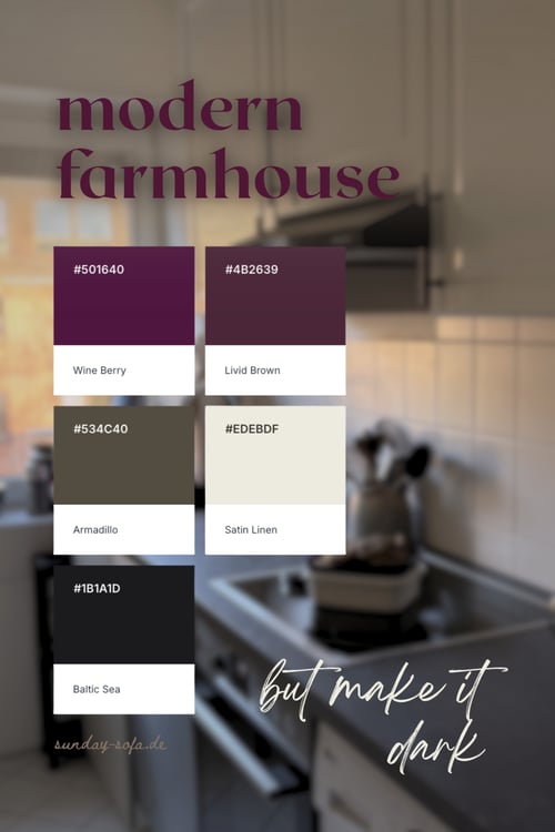 Kitchen colour palette