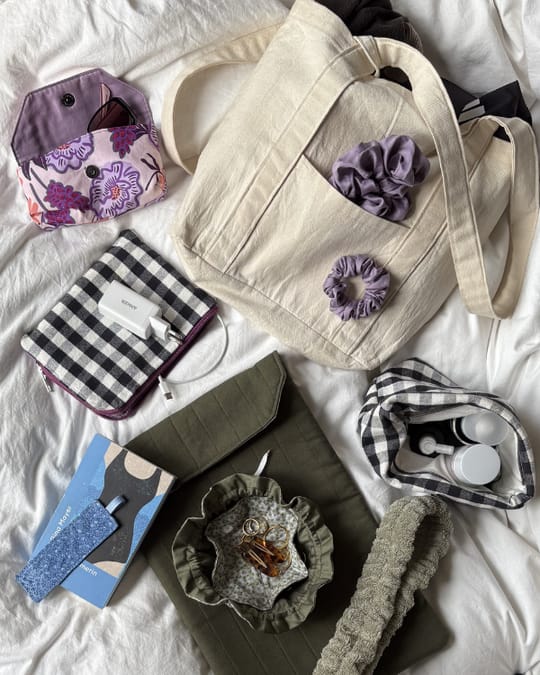 Things I Sewed for My Vacation – Handmade Travel Accessories - null