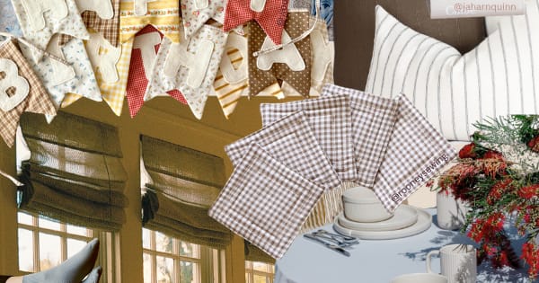 Free Beginner Sewing Patterns - Home Decor Edition - null